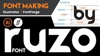  How to Make a Custom Font Design in Illustrator and FontForge Tutorial