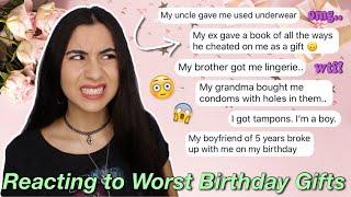 Reacting to Your WORST Birthday Presents EVER 2 | Just Sharon