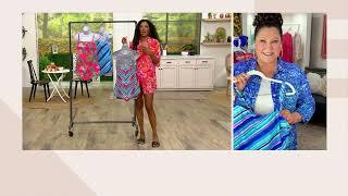 Kim Gravel x Swimsuits For All Scarf Tankini with Brief Set on QVC