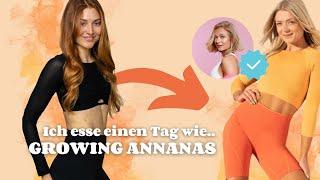 Ich esse 1 Tag wie GROWING ANNANAS I Fitness Influencer im Test