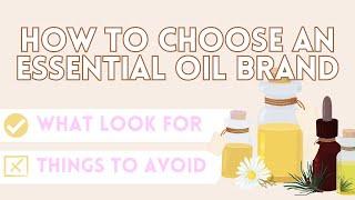 how to choose an essential oil company | Torey Noora