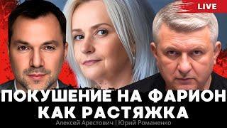 Покушение на Фарион как растяжка для Украины. Угрозы крайностей. Алексей Арестович, Юрий Романенко