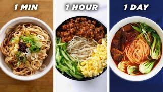 1 Minute Vs. 1 Hour Vs. 1 Day Noodles • Tasty