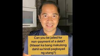 Can you be jailed for non-payment of a debt?