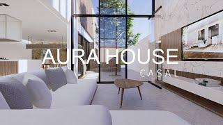 PLANO DE CASA MINIMALISTA MODERNA 8 X 2 0  M │ 3 BEDROOMS │ HOUSE TOUR MINIMALIST