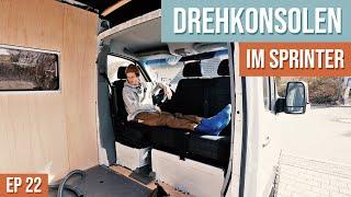 Drehkonsolen für den DIY Sprinter Campervan für Fahrersitz und Doppelbank Drehsitz  -  EP22