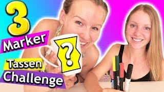 DIY CHALLENGE ️ Tassen bemalen in 5 Minuten mit 3 Farben | Patricia vs. Kathi Kreative Geschenkidee