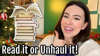 Let's get rid of some books!! || Read it or Unhaul it Reading Vlog