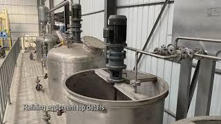 1-10tpd small scale palm oil refining machine introduction video