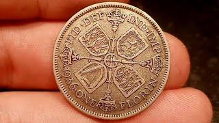 1936 ONE FLORIN Coin VALUE + REVIEW KING George V One Florin 1936 Coin