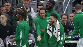 Celtics Bench Goes Crazy After Kornet Hits "Ice In My Veins" For Free Throws!!