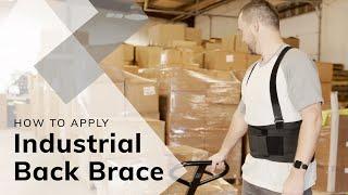 How to Put on The BraceAbility Industrial Back Brace