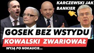 GOSEK BŁAZNUJE W TVP – KARCZEWSKI LAMENTUJEKOWALSKI ROBI ZAKON PiS I WRZASK PO STRACIE SUBWENCJI