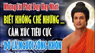 Những Lời Phật Dạy Hay Nhất : Biết Khống Chế Những Cảm Xúc Tiêu Cực Đó Là Người Biết Sống