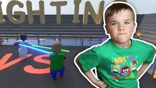 WHO IS STRONGER GRANNY OR BALDI?! FIGHT IN ARENA / HUMAN FALL FLAT