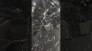 Italian marble for bathroom walls. #italianmarble #blackitalianmarble #italianmarbleinkishangarh