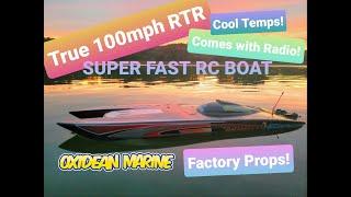 100+ MPH RC BOAT!!! CRAZY FAST!! RTR! OXIDEAN MARINE ANIMAL TWIN CAT!