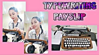 TYPE WRITING PAYSLIP//TIMEKEEPER