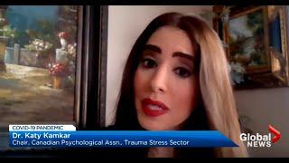 Dr. Katy Kamkar on Global News TV Covid19 and Impact on Frontline Healthcare workers