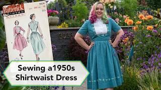 Making a 1950s shirtwaist dress for #shirtwaistseptember | Vintage sewing project