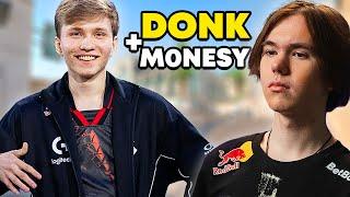 "HE HAS SNAP TAP!!" - M0NESY & DONK PLAY FACEIT!! (ENG SUBS) | CS2