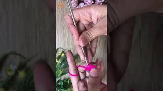 Crochet Mini #Bow for Beginners | #Easy Bow Making Tutorial with #Yarn #Crochet # Trending #Keychain
