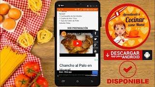 LA APLICACION YA ESTA DISPONIBLE!!! Aprendiendo a Cocinar como Mamá | SOLO ANDROID