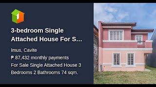 3-bedroom Single Attached House For Sale in Imus Cavite