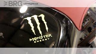 몬스터 카스티커 자동차 데칼 : Monster Car sticker Decal : BRG : British Racing Green 브리티쉬레이싱그린