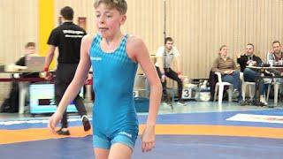 Wrestling / Ringen MDM 2024 in Jena, Jugend B (U14), 41 kg, Khalimov - Schell