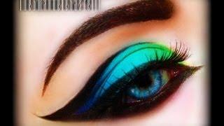 Spring Make Up Tutorial - Exotic, sexy, colorful and bright cat eye (trucco primaverile) FASHION