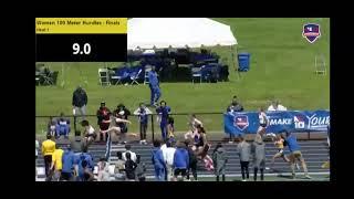 Sat, 5/4/24 - Amari Johnson - 100HH final (13.97) PR, SR, & NE10 Champion!!