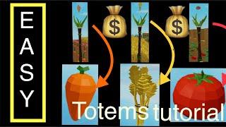 Roblox Skyblock Wheat totem, Carrot Totem, Tomato Totem tutorial  and how they work