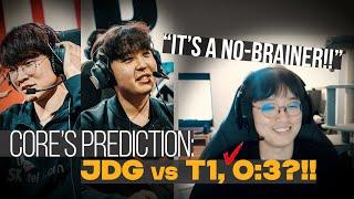 CoreJJ - T1 wins with 3:0?! Core's Prediction on JDG vs T1 | League of Legends