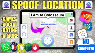 Spoof Location iPhone/iPad Without PC | For Games & Social App | iOS17-17.4