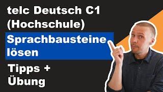 Sprachbausteine lösen - telc Deutsch C1 (Hochschule) - Tipps, Analyse und Beispielaufgaben