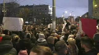 VELIKI NARODNI PROTEST | Svi za studente, studenti za sve! | Trg Slavija, BEOGRAD