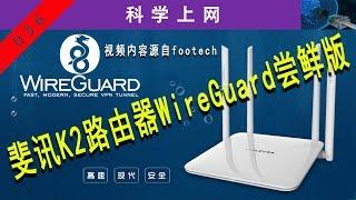 wireguard也上路由器，斐讯K2路由器wireguard尝鲜版