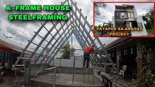 A-FRAME SMALL HOUSE STEELFRAMING(PATAPOS NA SA ARAYAT PROJECT)