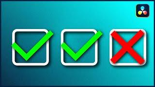 Häkchen ️ Checkmark in Fusion erstellen & animieren - DaVinci Resolve 17 Tutorial [DEUTSCH]