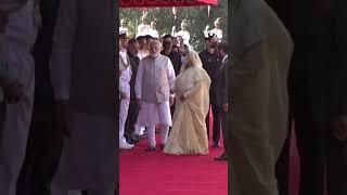 Bangladesh PM Hasina Receives Ceremonial Welcome in India #shorts