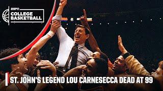 Rece Davis pays tribute to St. John’s coaching legend Lou Carnesecca | ESPN College Basketball