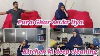 Pura Ghar set Kiya || Kitchen ki cleaning || Alishba Amir daily vlog