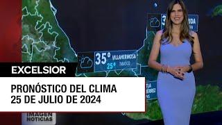 Clima para hoy 25 de julio de 2024