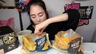 생온더보더 나초칩 두가지 집밥야식먹방쿡방 mukbang eatingshow real sound delicious food