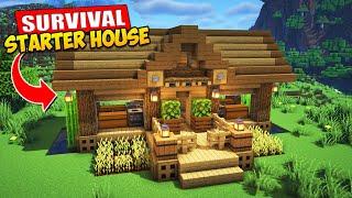 Minecraft | How to Build an Easy Starter Survival House | Tutorial