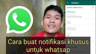 Buat notifikasi khusus whatsapp agar tahu dia yg ngechat