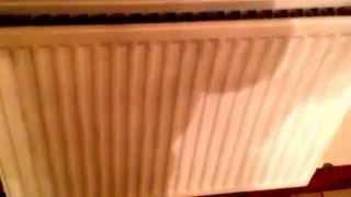 How to remove an airlock from a radiator on microbore pipework