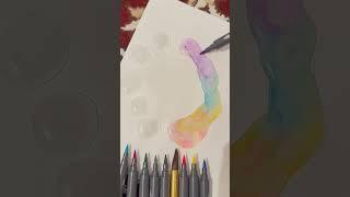 Colours 🟡🟢 #watercolor #colour #satisfyingvideos #artshorts #shorts