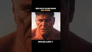 Red Hulk Calms Down End Scene | Captain America : Brave New World #marvel #redhulk #mcu #shorts